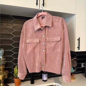 ASOS Pink Utility Jacket Corduroy